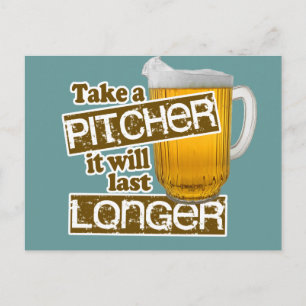 Carte Postale Funny Bière Boire Parodie
