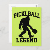 Carte Postale Funny Bigfoot Pickleball Legend (Devant / Derrière)