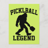 Carte Postale Funny Bigfoot Pickleball Legend (Devant)
