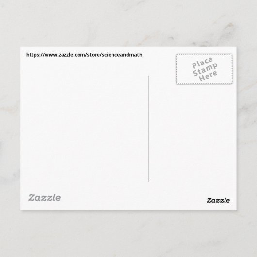 Carte Postale Funny Binomial Theorem STEM Math Science Humour (Dos)