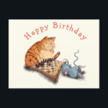 Carte Postale Funny Birthday Card Chat et souris Jouer aux échec<br><div class="desc">Joyeuses cartes d'anniversaire avec chat et souris Jouer aux échecs Dessin Dessin Drôle Animaux Comique Jouer - Choisissez / Ajouter votre texte unique / Nom / Couleur - Faites votre cadeau spécial - Redimensionnez et déplacez ou supprimez et ajoutez des éléments / texte avec outil de personnalisation! Dessin et design...</div>