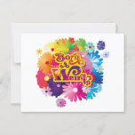 Carte Postale Funny Birthday Card with flowers and statement<br><div class="desc">Tell your friend,  familiy member or boss on their birthday that they are Born a Weirdo! This card is funny,  colorful and makes a statement.</div>