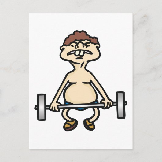 Carte Postale Funny Bodybuilder (Devant)