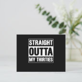 Carte Postale Funny Born In 1980 40 Years Old Straight Outta My  (Debout devant)