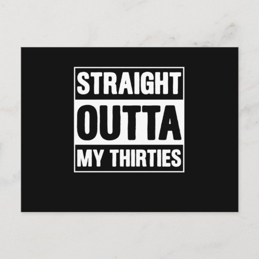 Carte Postale Funny Born In 1980 40 Years Old Straight Outta My  (Devant)