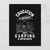 Carte Postale Funny Camping Quote (Devant)