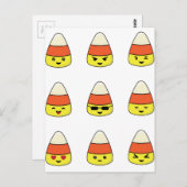 Carte Postale Funny Candy Corn Emoji (Devant / Derrière)