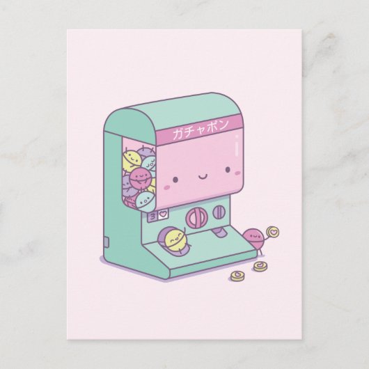 Carte Postale Funny Capsule Toy Échapper Japon Doodcard Postcard (Devant)