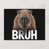 Carte Postale Funny Capybara Bruh (Devant)