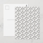 Carte Postale Funny Cartoon Sitting Dogs (Devant / Derrière)