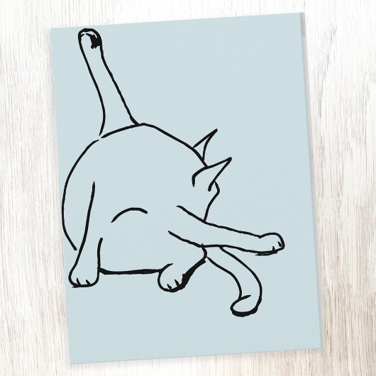 Carte Postale Funny Cat Humor