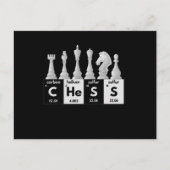 Carte Postale Funny Chess Player Game Board Periodic Table Gift (Devant)