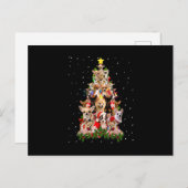 Carte Postale Funny Chihuahua Christmas Tree Xmas For Chihuahua (Devant / Derrière)