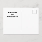 Carte postale Funny Christmas Snowboard (Dos)