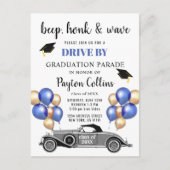 Carte Postale Funny Class of 2023 DRIVE BY Graduation Party (Devant)