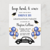 Carte Postale Funny Class of 2024 DRIVE BY Graduation Party (Devant)
