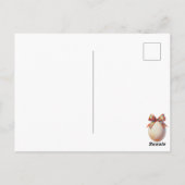 Carte Postale Funny Close Up of Impasto Chicken | Saying Hi (Dos)