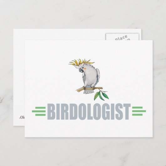 Carte Postale Funny Cockatiel (Devant / Derrière)