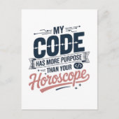Carte Postale Funny Coding Quote AI Programmer Design (Devant)
