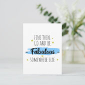 Carte Postale Funny Collègue Leaving, Go Away for Coworker (Debout devant)