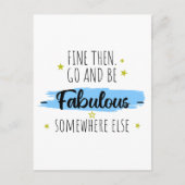 Carte Postale Funny Collègue Leaving, Go Away for Coworker (Devant)