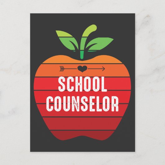 Carte Postale Funny Conseiller scolaire Retro Apple (Devant)