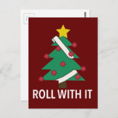 Carte Postale Funny Coronavirus sapin de Noël (Devant / Derrière)