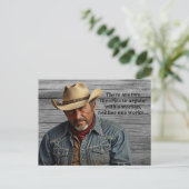 Carte Postale Funny Cowboy Quote Ranchers Ferme Pays Ouest (Debout devant)