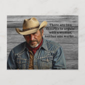 Carte Postale Funny Cowboy Quote Ranchers Ferme Pays Ouest (Devant)