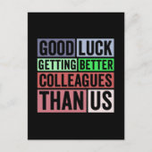 Carte Postale Funny | Coworker Leaving | Good L (Devant)