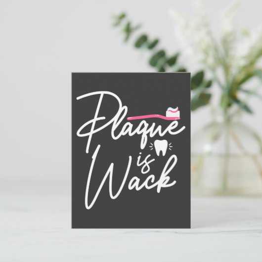 Carte Postale Funny Dentistry Plaque Dental Assistant (Debout devant)