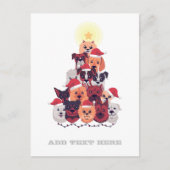 Carte Postale Funny DOG Christmas Tree - Secourt d'adoption Fost (Devant)