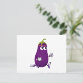 Carte Postale Funny Eggplant Runner (Debout devant)