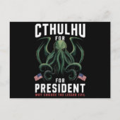 Carte Postale Funny Elections 2024 Cthulhu pour le président (Devant)
