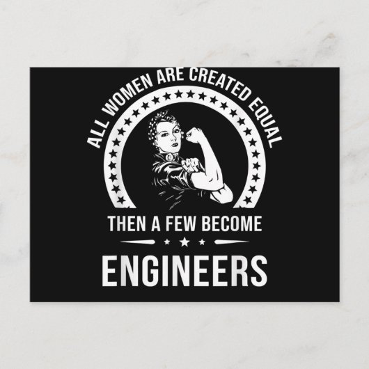 Carte Postale Funny Engineer For All Women (Devant)
