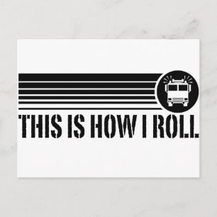 Carte Postale Funny Firefighter