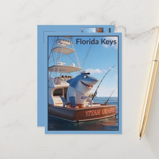 Carte Postale Funny Florida Keys Postcard (Devant/Arrière en situation)