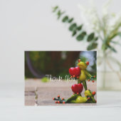 Carte Postale Funny Frogs Mariage Merci (Debout devant)