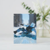 Carte Postale Funny froze water icecube falling on ice  (Debout devant)