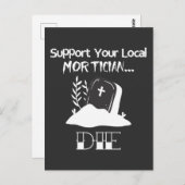 Carte Postale Funny Funeral Director Humour Mortician Support (Devant / Derrière)