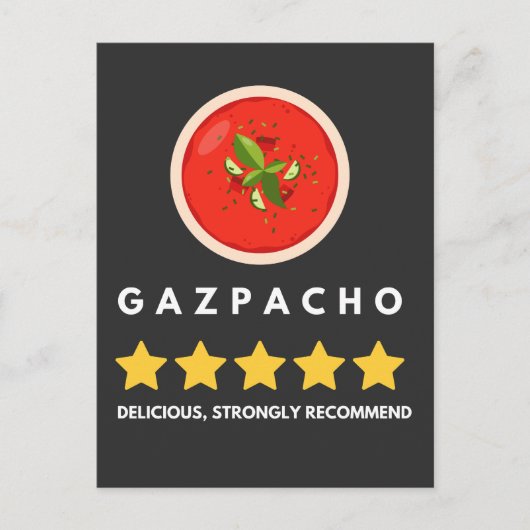 Carte Postale Funny Gazpacho Tomato Sou (Devant)