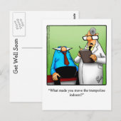 Carte Postale Funny Get Well Humor Postcard  (Devant / Derrière)