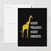 Carte Postale Funny Giraffe Pun (Devant / Derrière)