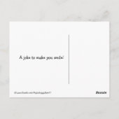 Carte Postale Funny Golden Retriever Casquette Joke Mème (Dos)