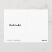 Carte Postale Funny Golden Retriever Construction Joke Mème (Dos)