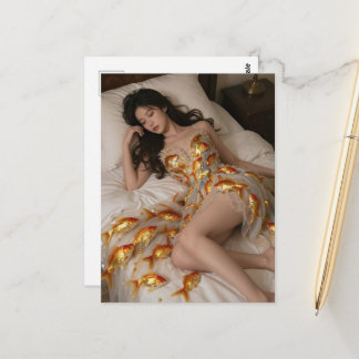 Carte Postale Funny Goldfish Dress