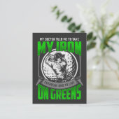 Carte Postale Funny Golf Course Devis Golf Player Humour (Debout devant)