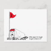 Carte postale Funny Golfing Dog (Devant)