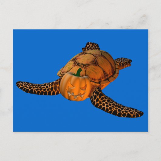 Carte Postale Funny Halloween Turtle (Devant)