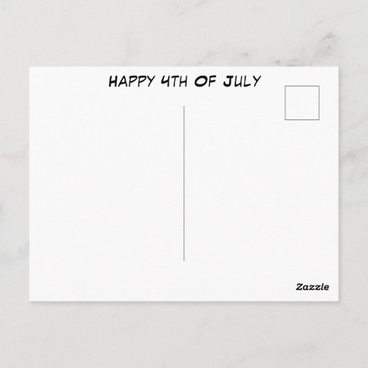 Carte Postale Funny Happy 4 juillet Rodeo Saddle Bronc Event (Dos)